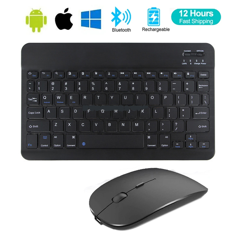 Desk Setup Ipad - لوحة مفاتيح لاسلكية وماوس ، بلوتوث