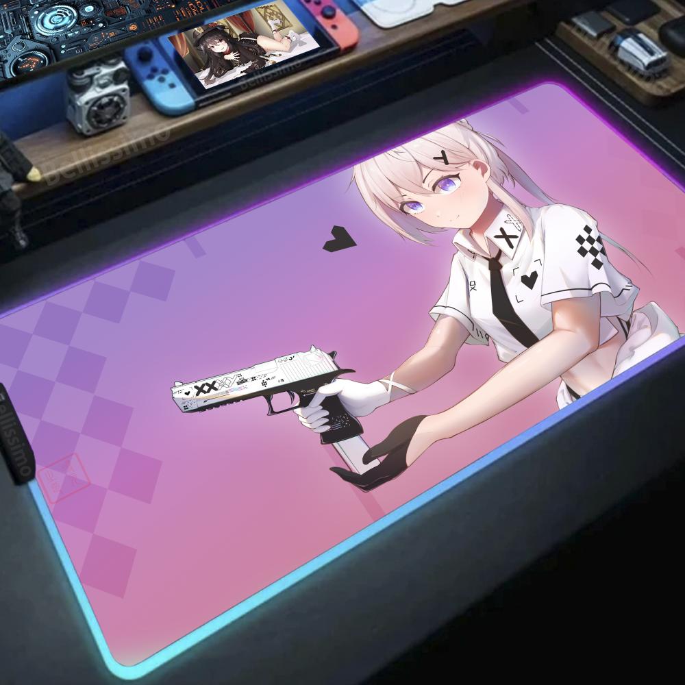 Desk Setup Rgb - لوحة ماوس كمبيوتر للألعاب بتصميم أنمي