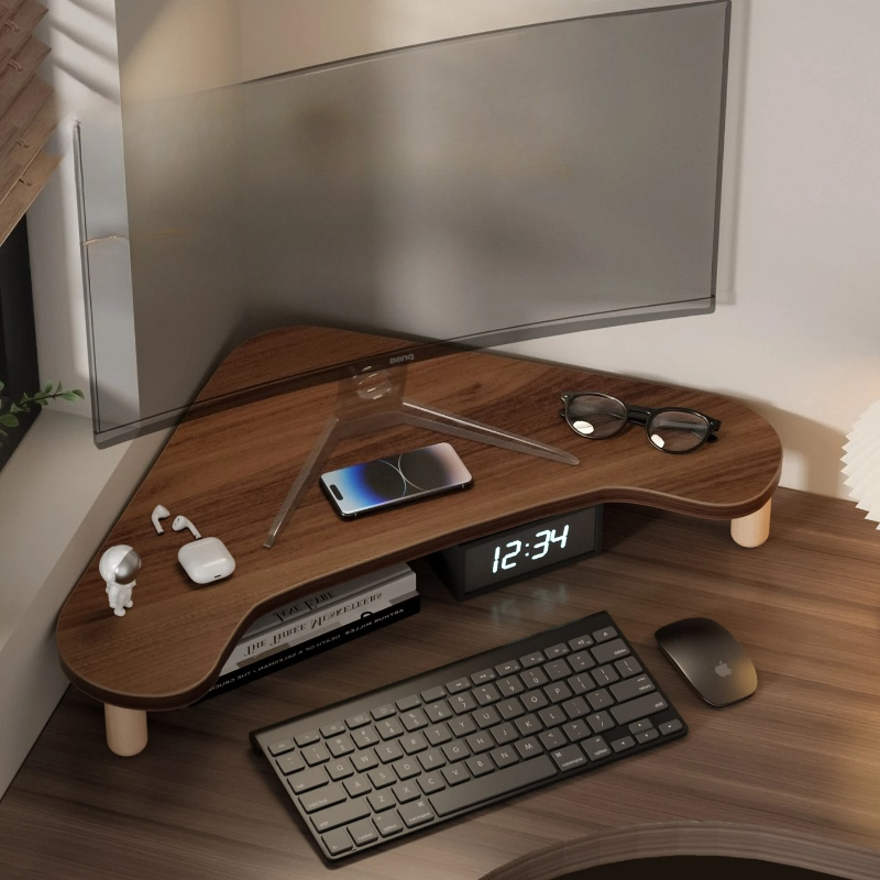 حامل كمبيوتر زاوي، رافع شاشة م - مراجعة Monitor Riser Wood وسعره