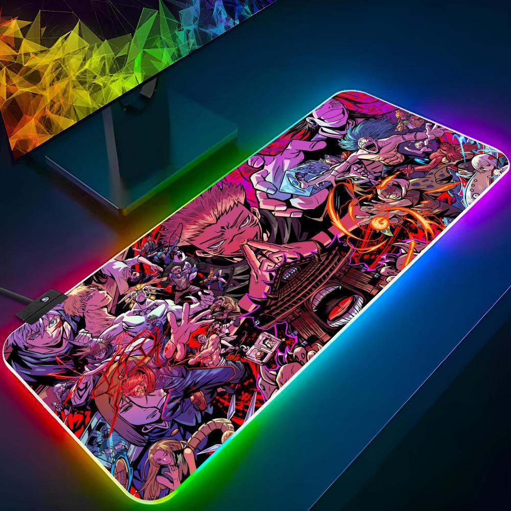 لوحة ماوس أنيمي J-jujutsu K-ka - مراجعة Desk Setup Rgb وسعره