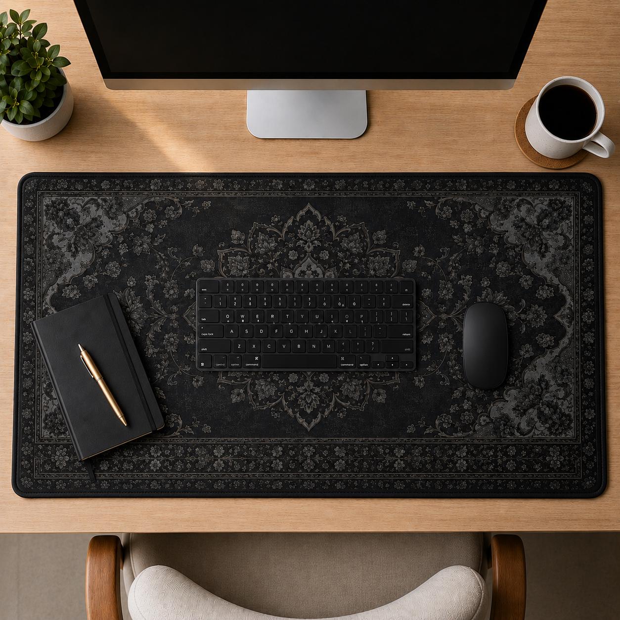 سجادة مكتب سوداء، وسادة مكتب ب - مراجعة Desk Setup Vintage وسعره