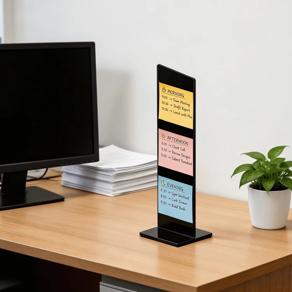 لوحة ملاحظات أكريليك متينة قاب - مراجعة Desk Setup Home Office وسعره