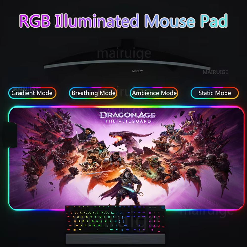 لوحة ماوس Dragon Age The Veilg - مراجعة Desk Setup Rgb وسعره