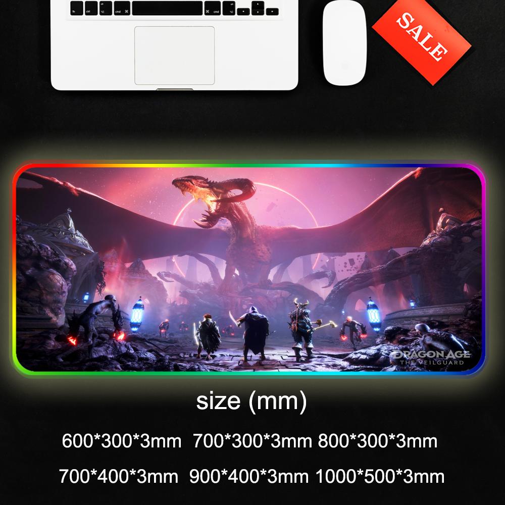 لوحة ماوس Dragon Age The Veilg - مراجعة Desk Setup Rgb وسعره