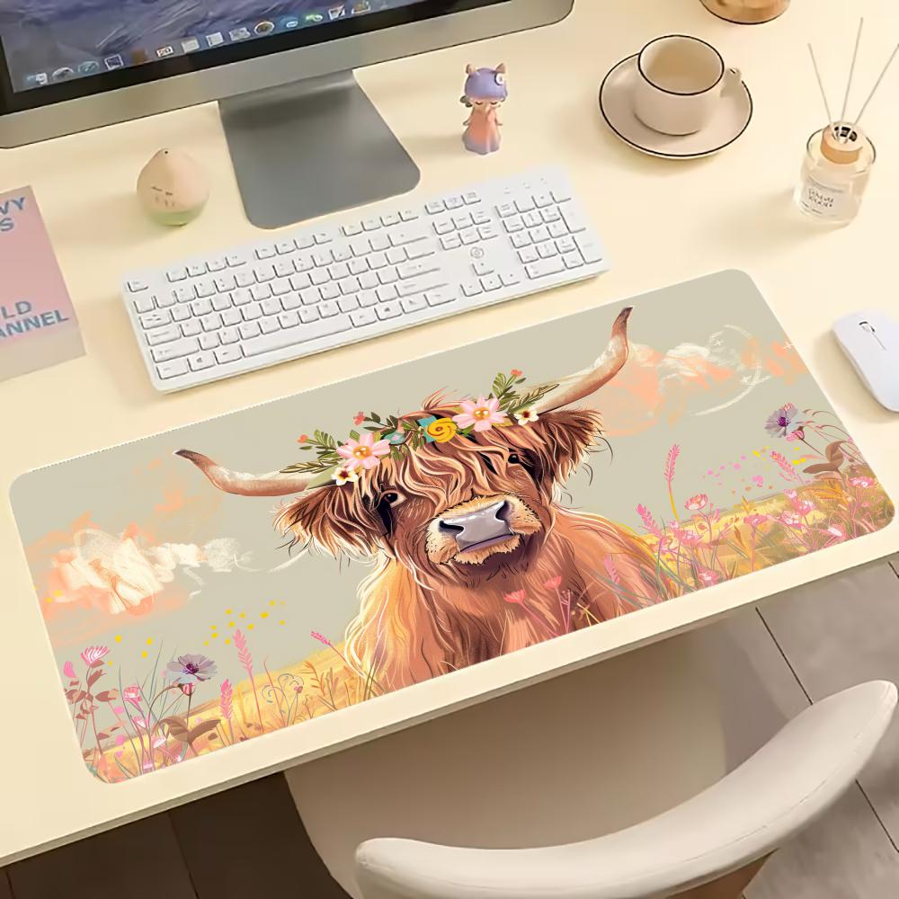 وسادة فأرة ألعاب بتصميم بقرة ه - مراجعة Desk Setup Vintage وسعره