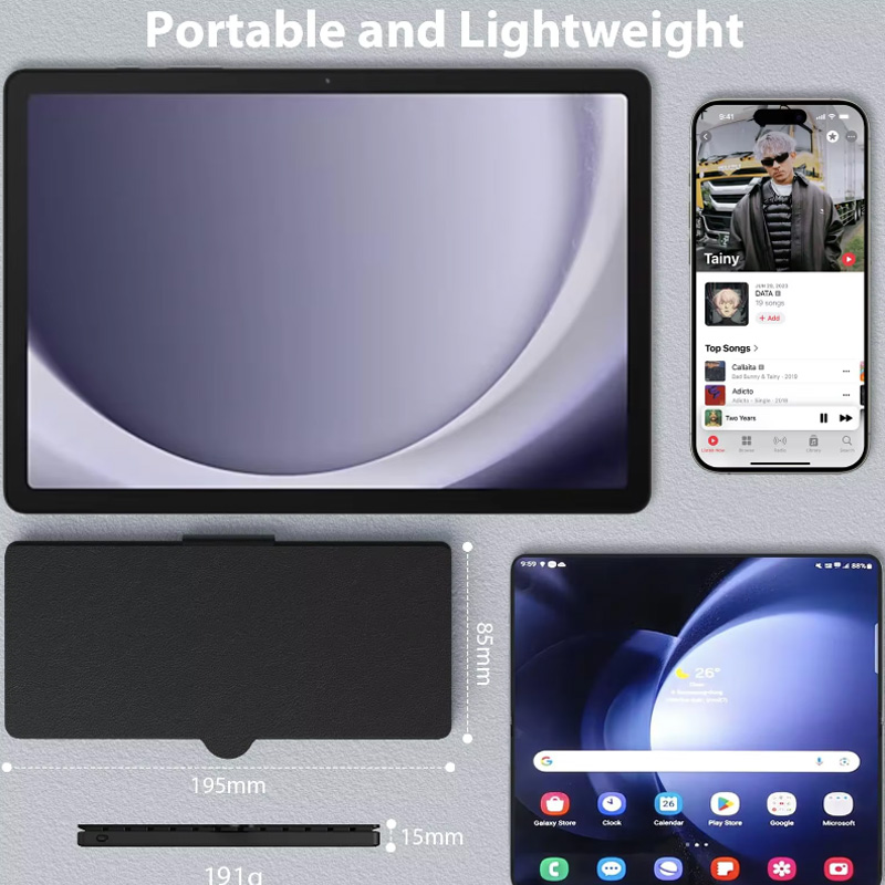 لوحة مفاتيح بلوتوث صغيرة قابلة - مراجعة Desk Setup Ipad وسعره