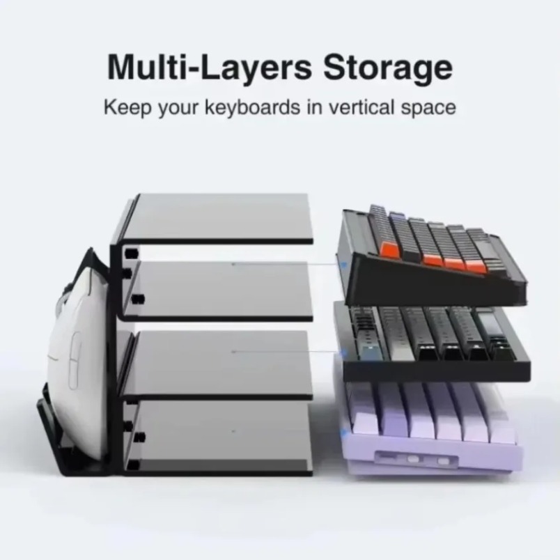 حامل لوحة مفاتيح بثلاث طبقات م - مراجعة Desk Setup Pegboard وسعره