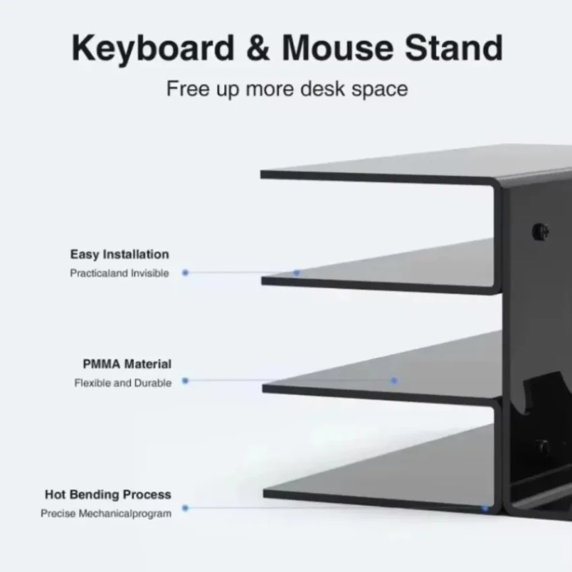 حامل لوحة مفاتيح بثلاث طبقات م - مراجعة Desk Setup Pegboard وسعره