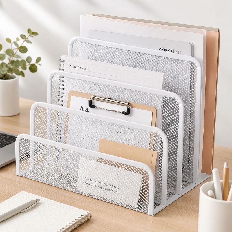 منظم مكتب ثلاثي الطبقات من الش - مراجعة Desk Setup Home Office وسعره