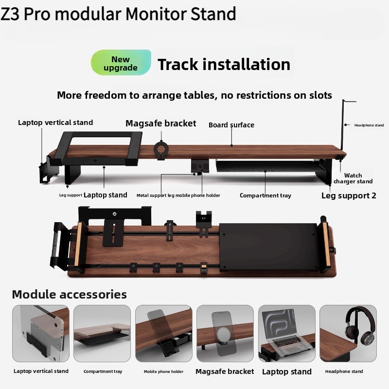 Z3 Pro وحدات مراقب الناهض الخش - مراجعة Monitor Riser Wood وسعره