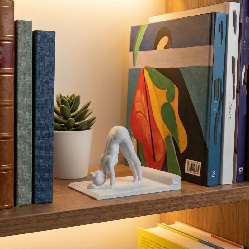 حامل هاتف على شكل فتاة تمارس ا - مراجعة Desk Setup Home Office وسعره