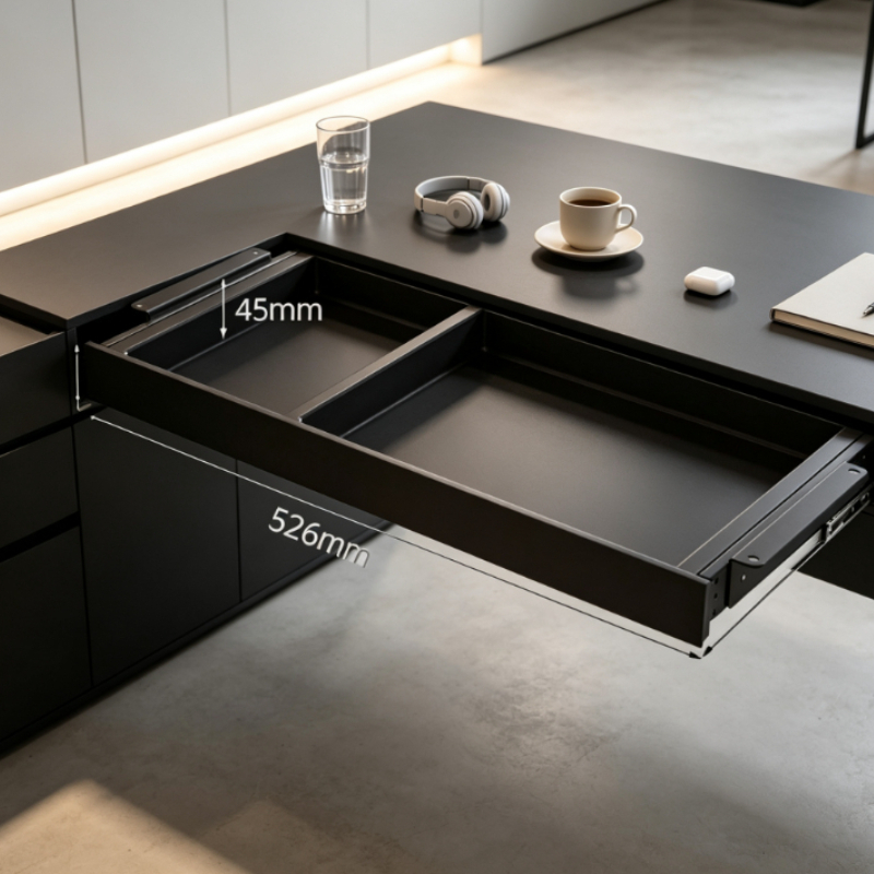 درج تخزين فاخر قابل للسحب تحت  - مراجعة Desk Setup Home Office وسعره