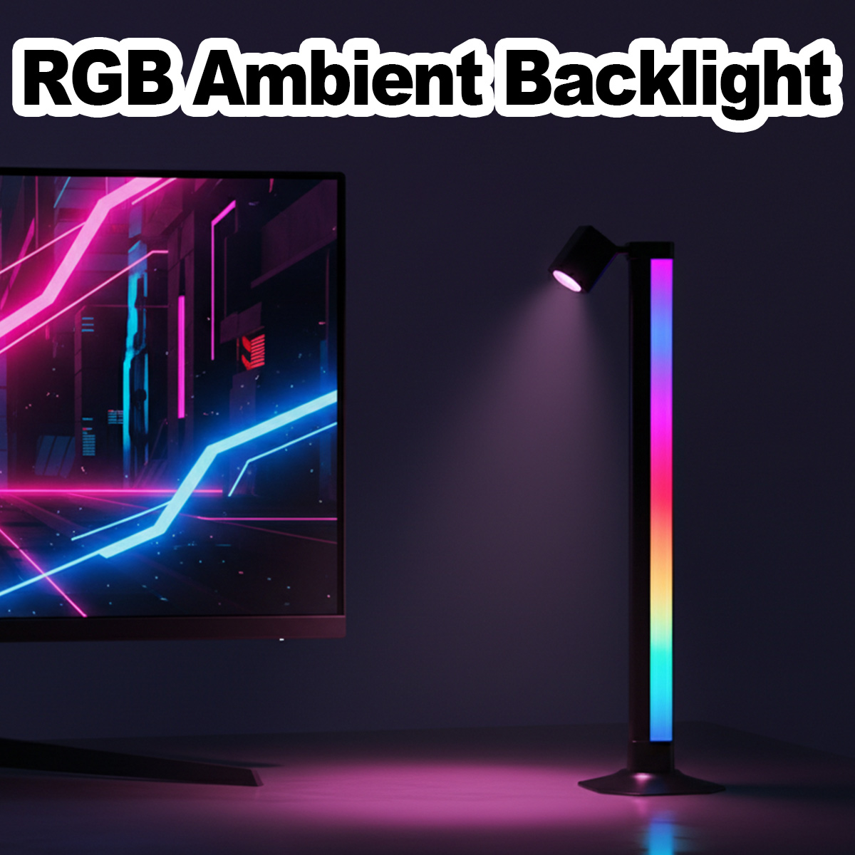 شريط إضاءة ذكي LED RGB متزامن  - مراجعة Desk Setup Rgb وسعره